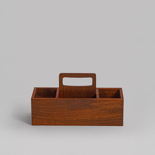 Sedate Wooden Organizer (Teak Finish)