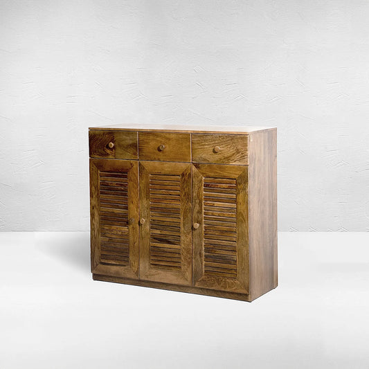 Elle Wooden Chest of Drawer - Natural Finish