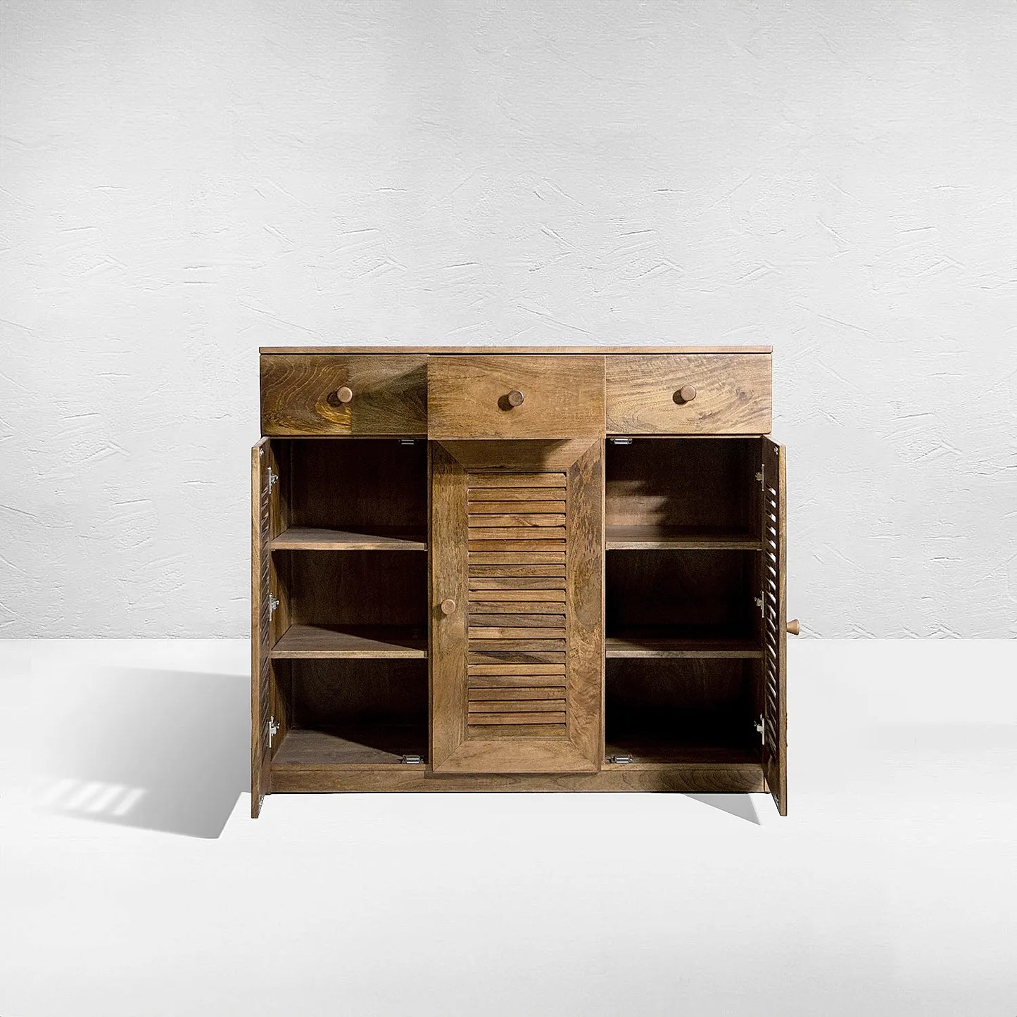 Elle Wooden Chest of Drawer - Natural Finish