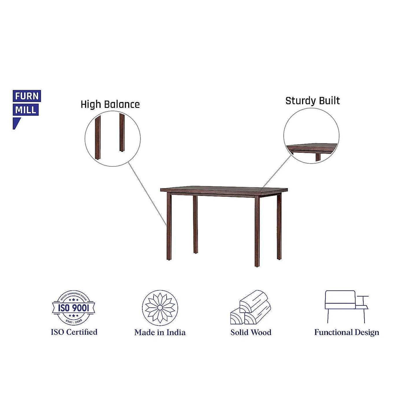 Orion Wooden Dining Table