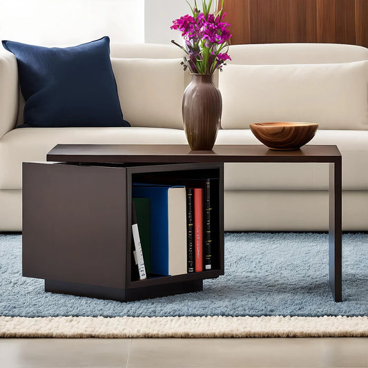 Amber Rotate Wooden Center Table