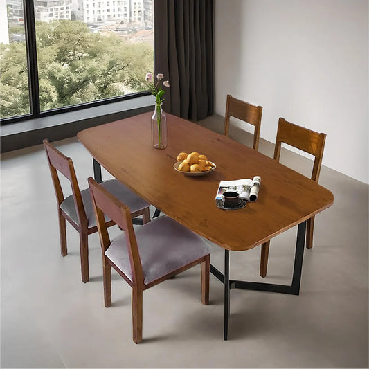 Willow Wooden 6 Seater Dining Table