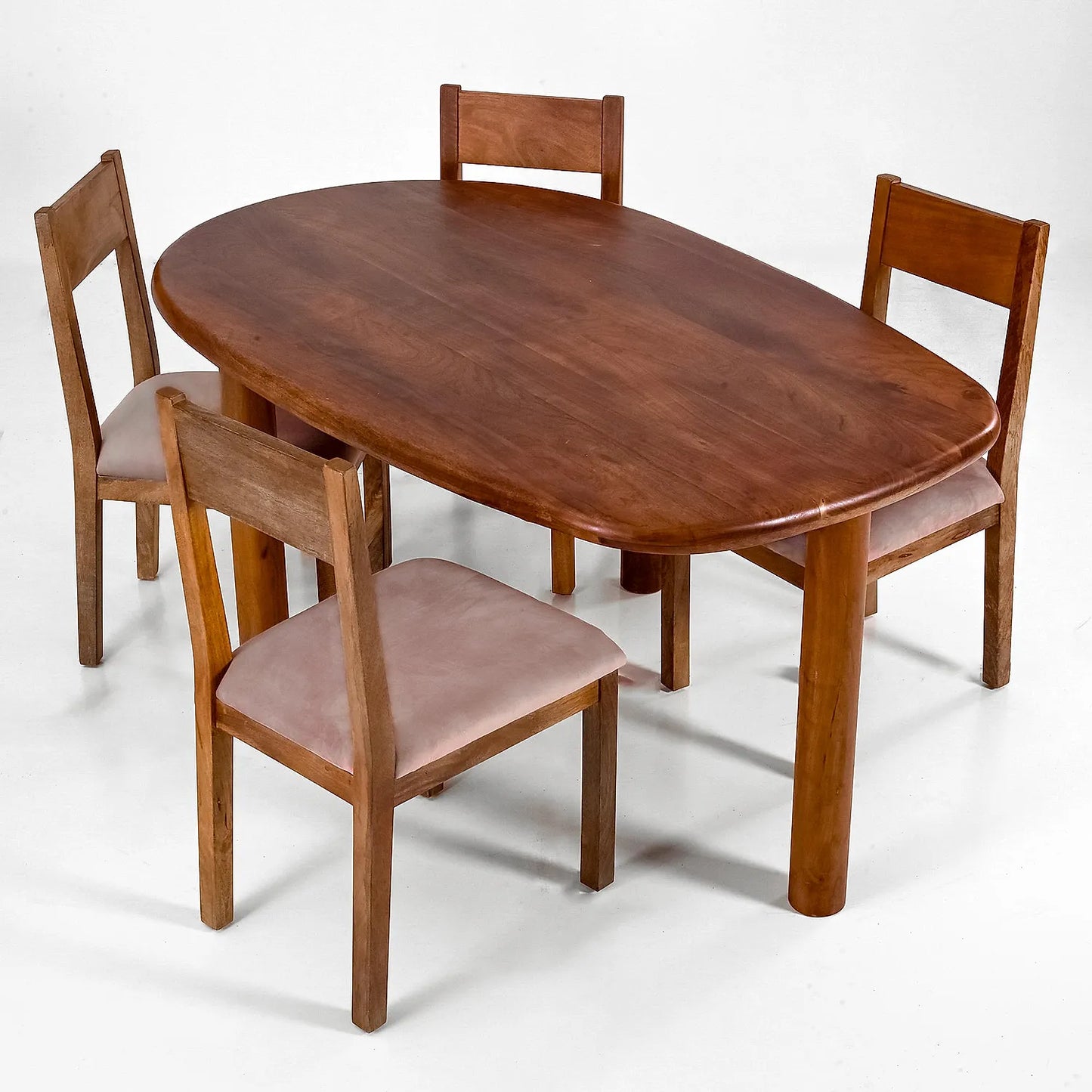 Melton Wooden 4 Seater Dining Table in Natural Finish