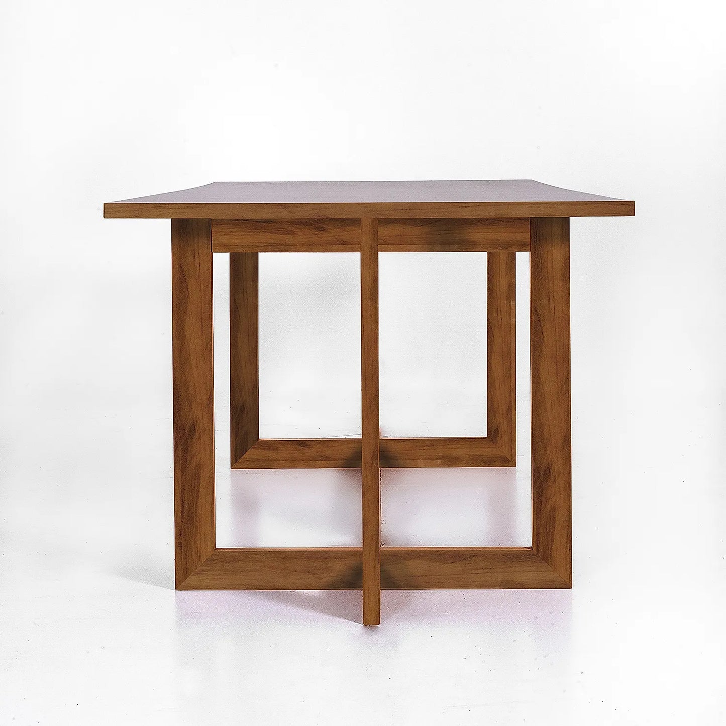 Oberon Wooden 6 Seater Dining Table (Natural Finish)
