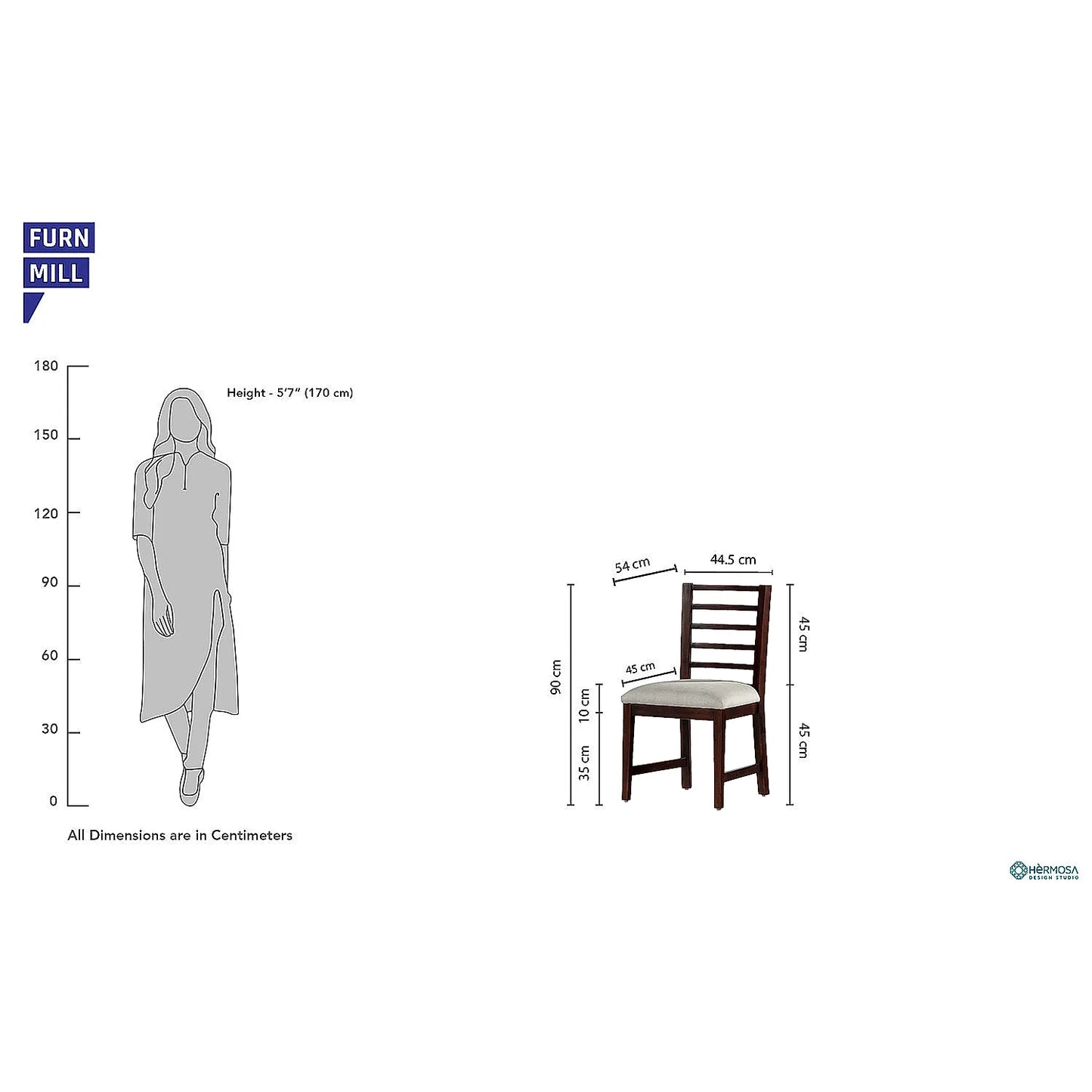 Ramsay Wooden Dining Chair - Set of 2