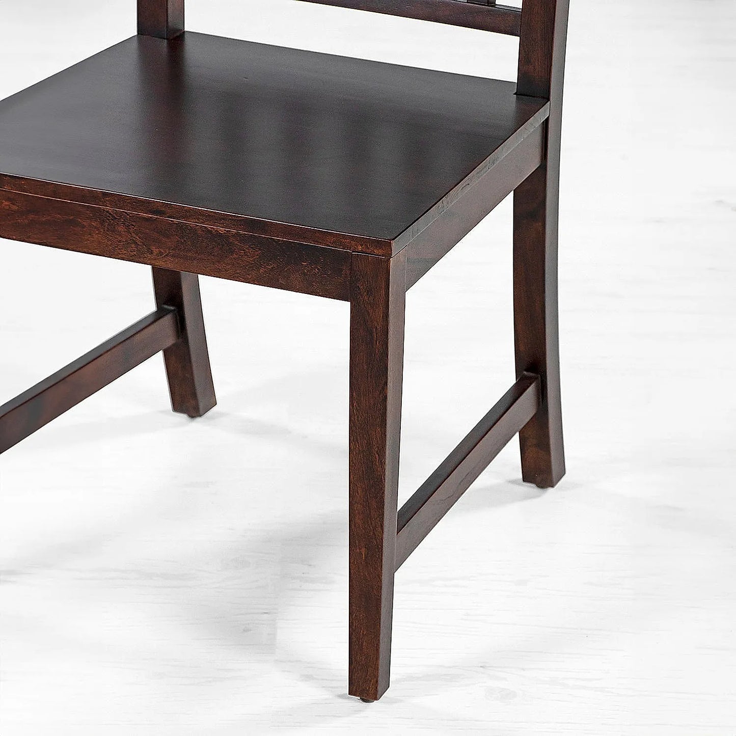 Bidford Wooden Dining Chair - Set of 2 - Dark Walnut Finish