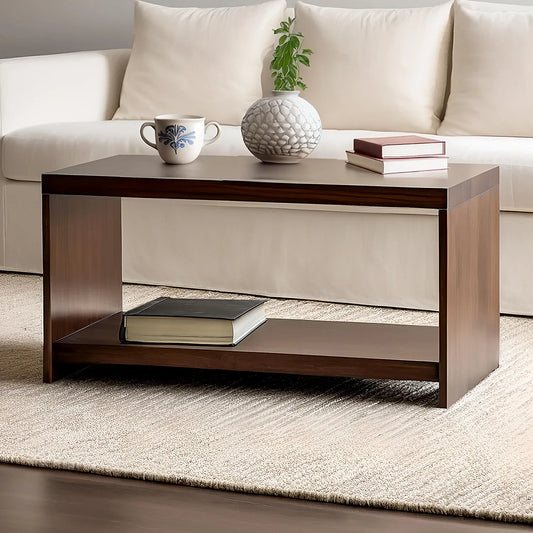 Bali Wooden Coffee Table (Dark Walnut)