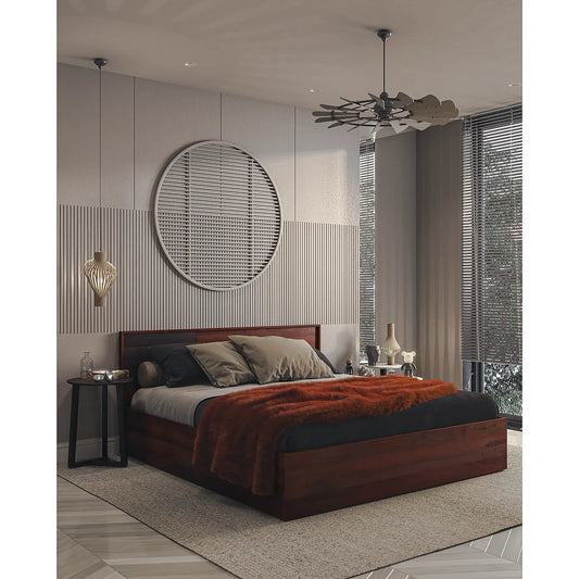 Emma King Size Wooden Bed With Storage