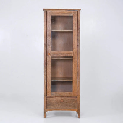 Brooks Wooden Tall Cabinet in Natural Finish