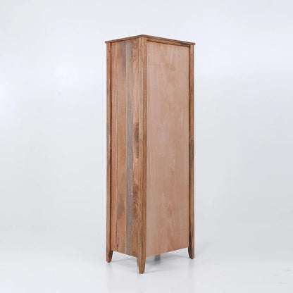 Brooks Wooden Tall Cabinet in Natural Finish