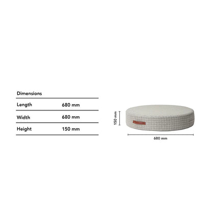 Pablo Floor Cushion (Cotton Blend, Grey)